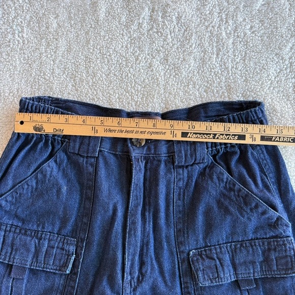 Great Northwest Clothing Company Denim Cargo Shorts Blue Cotton Utility size 32 - Picture 7 of 9